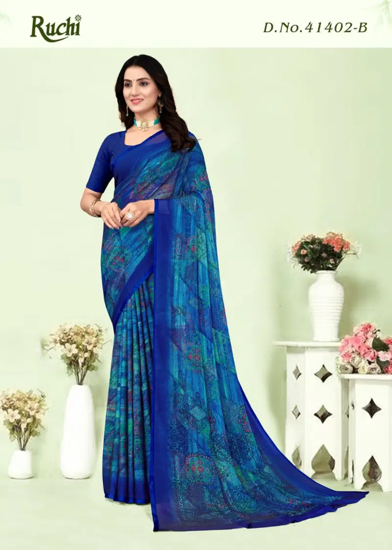 Kajal Chiffon Vol 1 By Ruchi Daily Wear Saree Wholesale Shop In Surat
